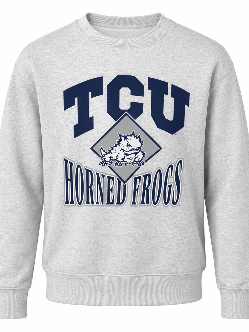 NWT Women’s TCU Horned Frogs Crewneck Sweatshirt Gray XL 16/18 Fleece